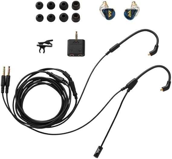 Kimura Duo in-Ear Headset - IEMs for Gaming with Boom Mic Cable