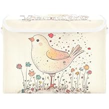 Funny Pigeon Storage Boxes Bins For Organization Stackable for Pack Kids Room