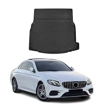 OMAC Cargo Mats Liner for Mercedes E Class W213 Sedan 2017-2023 Rubber TPE Black
