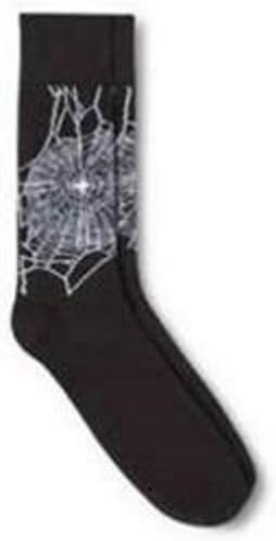 Mossimo Supply Co. Men's Stretch Crew Socks, Spiderweb Novelty Socks