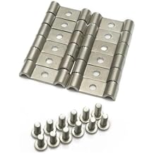 10pcs Stainless Steel Double Line Clamps Streets Rods for Fuel Air Electrical Brake Lines (EPLC2187 (3/16" 4.7mm))