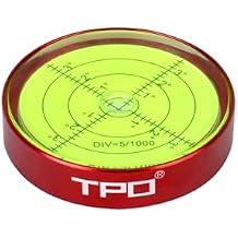 2.5"X0.55 Small Bubble Level for RV Level Bullseye Circular Level (Red)