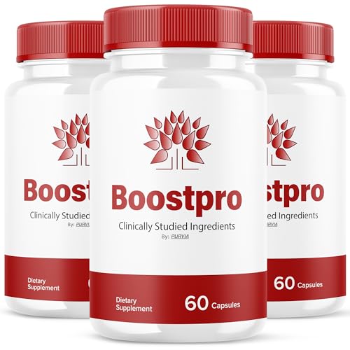 3 Pack Boostpro - Official Formula - Boostpro Pills Supplement, Boosterpro Capsulas, Boostpro Capsules Advanced Formula Overall Wellness Support, Boostpro Maximum Strength Formula 180 Capsules