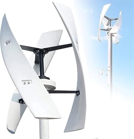 Horizontal Wind Turbine Generator Kit with Charge Controller Vertical Turbines Generator Energy，10000W 12000W Upgraded Vertical Wind Turbine Generator - 12V/24V/48V/220V with MPPT Controller