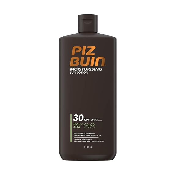 Piz Buin Moisturising Sun Protection Lotion, High SPF 30, UVA/UVB Protection, 400ml