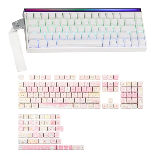 MechLands Aula Hero68 HE Wired Magnetic Gaming Keyboard with KiiBoom x Maorbeng Meow Meow Squad Keycaps Set