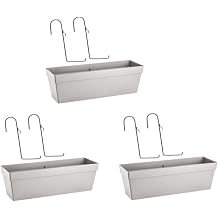 SO-YB02A Askılı Yalı Balkon Saksı 10.8 lt Kirli Beyaz 3 Adet