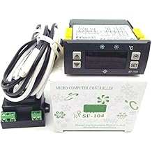 MXBAOHENG Thermostat Temperature Controller SF-104 Digital Display Temperature Regulator 110V Evaporator Fan Controller Defrost Heating Wire Controller