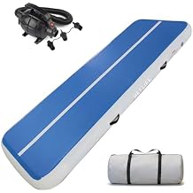 Air Mat Tumble Gymnastics Training Mat 6.6ft/10ft/13ft/16ft/20ft/23ft/26ft/30ft/33ft/36ft/40ft Wide 3.3ft/6.6ft Thick 4/8 Inches Gymnastics Air Mat Inflatable Tumbling Gymnastics Training Mat with Air Pump