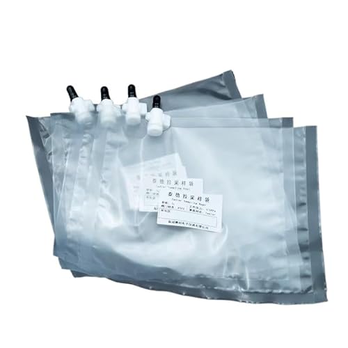 PVF Gas Sampling Bags for Solid VOCs Residual Detection Single PTFE Valve 0.5L 1L 2L 3L 4L 5L 8L 10L Pack of 12L