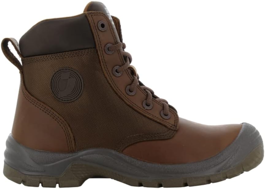 SAFETY JOGGER Rush S3 Steel Toe Work Boots for Men and Women - Water Resistant with Breathable Mesh Lining, Steel Safety Midsole Plate and Non Slip Outsole