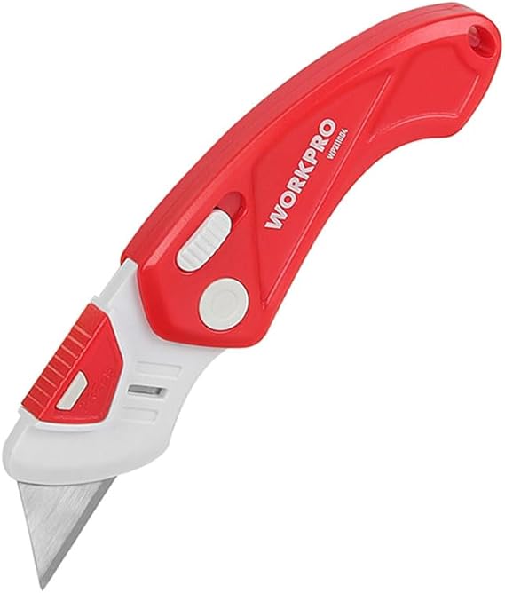 WorkPro WP211004 Plastic Body Folding Retouching Utility Knife