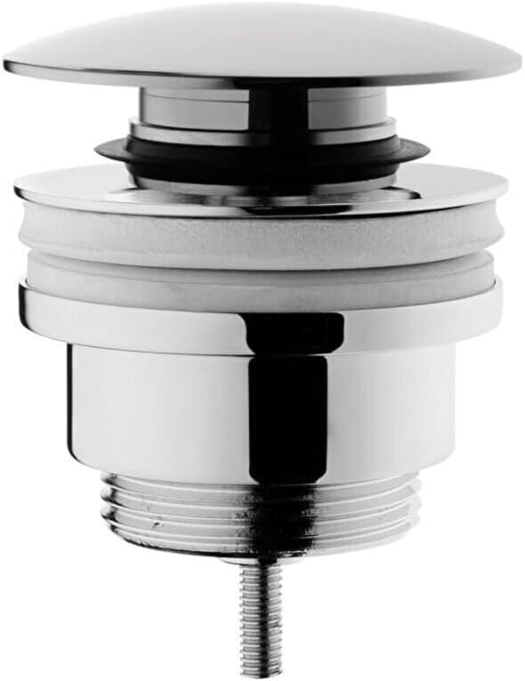 VitrA Origin A45149 Round Sink Strainer, Universal, Push, Chrome