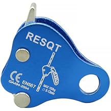 Climbing Fall Protection Belay Device Ascender Protect Aluminum Magnesium Alloy Rope Grab for Rock Climbing Mountaineering Tree Arborist Expedition Caving Rescue Aerial Work