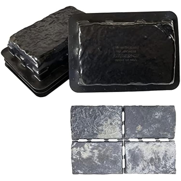 AUTUMN Durable Flagstone Molds for Concrete, DIY Concrete Pavers, Garden Decor Molds - Set of 4 Uniquely Designed molds