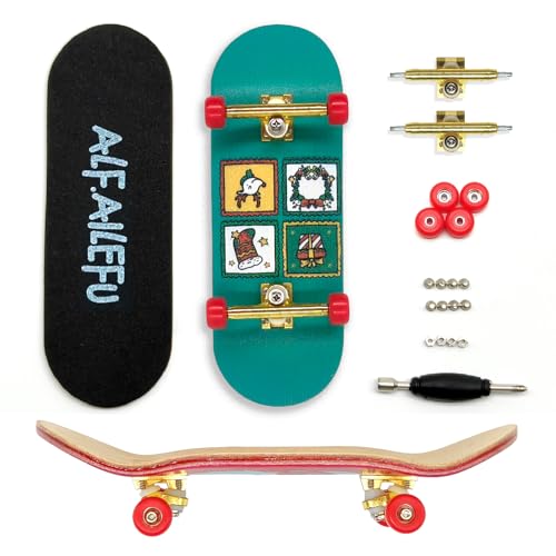 34mm Professional Finger Skateboard, Fingerboard, Mini Skateboard for Boys & Girls, Christmas Tree Ornament Decoration, Beginner-Friendly, Non-ElectricA10-9