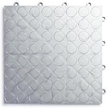 Big Floors RaceDeck Garage Floor Tiles, Interlocking Garage Flooring, CircleTrac Non-Slip Heavy-Duty Copolymer Modular Tile, Easy Install (Alloy, 48 Pack of 12 x 12" Tiles, 48 Sq Ft)