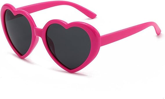 Kids Heart Sunglasses Cute Sunglasses for Girls Boys Age 3-10 Eyewear Outdoor Beach
