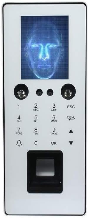 Time Attendance System Machine Device Machine,Attendance Machine Fingerprint Access Control with 1000 Face Recognition Time Attendance and Access Control Machine with Keypad ZDF1