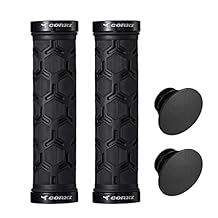 corki Mountain Bike Grips Lock On,Anti-Slip Shock Absorbing Bike Handlebar Grips
