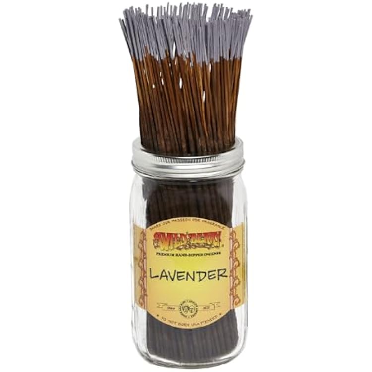 Wild Berry Incense Sticks - Lavender - Warm Lavender Fragrance with Lemon and Camphor - Hand Dipped in The USA 100 Count