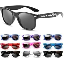 Custom Sunglasses Bulk Wedding Party Groomsmen Bridesmaid Guests Reception Personalized Plastic Sunglasses Gifts