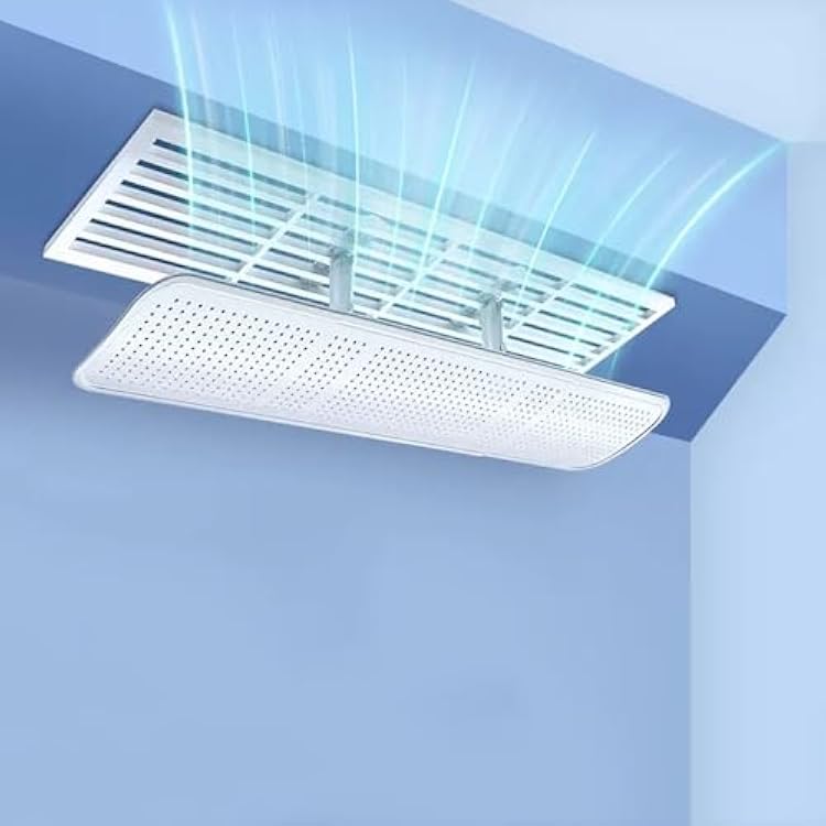 Air Vent r, Ceiling Air Conditioner r Windshield, Air Conditioning Vent Cover Anti Direct Blowing Wind Guide, Suitable for Office One Color 120cm47.2in