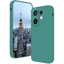 Compatible with vivo X200 FE Case Silicone Liquid Dark Green, Soft Smooth Touch for vivo X200 FE Phone Case Silicone Shockproof Thin Cover (Dark Green)