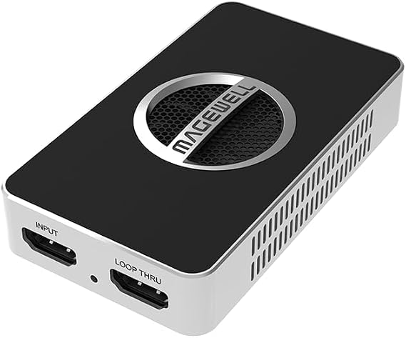Magewell USB Capture HDMI 4K Pro 32150 1-Channel HDMI 2.0 to USB 3.2 Gen2x2 Video/Audio Capture Device with Loop-Through, Analog Audio in/Out, Up to 4K60 Input and Capture, Hardware Video Processing