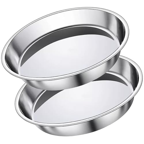 Stainless Steel Raised Cat Food Bowl for 2 Bowls, 6.3-Inch Replaceable Cat Bowl, Pack of 2