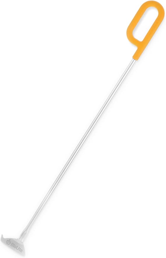 BioLite FirePoker, 23 in Stainless Steel Fire Management Tool | Silicone-Dipped Cool-Touch Handle, Lightweight (148 g)