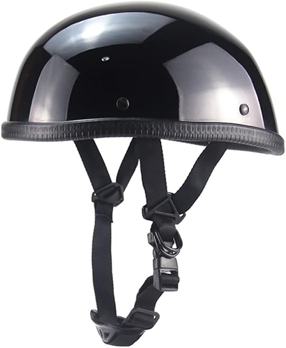 Motorcycle Half Helmet Beanie Cruising Skull Cap Small Helmets for Motorbike Scooter Chopper Moped Scooters Electric DOT