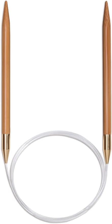 Seeknit Circular Knitting Needles, Bamboo, Beige, 80 cm x 2.25 mm