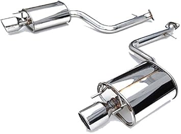 Invidia (HS13LISG3S) Q300 Cat-Back Exhaust System with Rolled Stainless Steel Tip for Lexus IS250/350