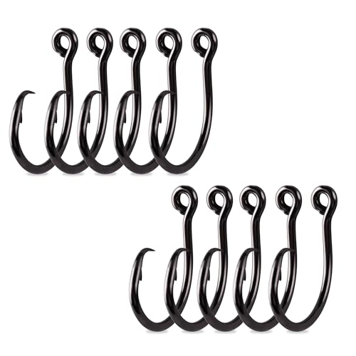 Mustad Demon Perfect Inline Circle Hook 39950NP, 3X Strong Fishing Hooks, Wide Gap Circle Hook Packs for Saltwater & Freshwater Fishing, Original Design Big Hooks, Black Nickel - Size 50-7 Packs