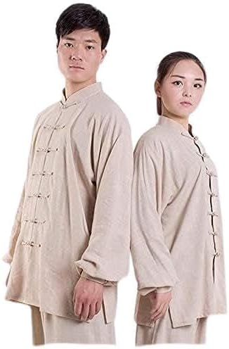 TaiChi Uniform,Tai Chi Clothing, Tai Chi Uniform Clothing - Qi Gong Martial Arts Wing Chun Shaolin Kung Fu Taekwondo Training Cloths Apparel(Beige_XS)