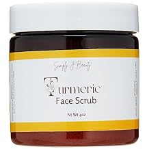 Exfoliating Face Scrub (Turmeric, 4 oz)