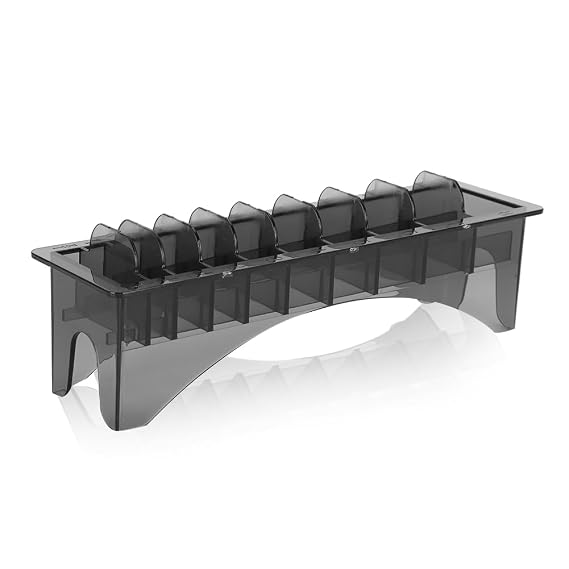10 Grid Clipper Guard Holder Organizer, Holder for Clipper Guards, Clipper Case, Electric Hair Clipper Limit Comb Organizer Guide Comb Storage Case, Shaving Hair Removal Products Organizer