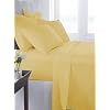 Mer-Tim Cotton Ranforce Single Person Yellow Rubberless Sheet And Pillowcase - 160 x 240