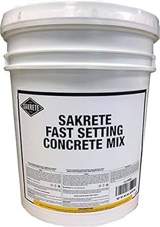 Fast Setting Concrete Mix, Pail, 50 lb.