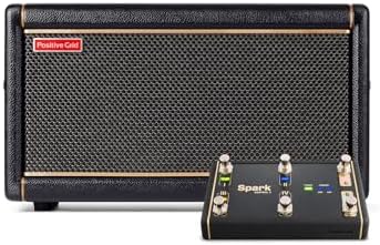 Positive Grid Spark 2 + Spark Control X Bundle 50W Smart Guitar Practice Amp & Bluetooth Speaker with Built-in Looper, AI Features & Smart App for Electric, Acoustic, Bass Guitar