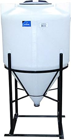 85 Gallon Full Drain Cone Bottom Inductor Tank with Steel Stand