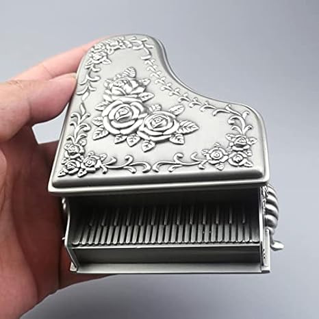 Musical Box Emboss Alloy Metal Music Box Wind Up and Golden Movement Music Box for Christmas/Birthday/Valentine Gifts (Color : Castle in the Sky)