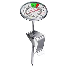 Westmark 12952270 Milk Thermometer with Clip, Stainless Steel 18/8 PC