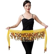 Women Belly Dance Skirt Belly Dance Waist Chain Sequin Skirt Causeway Coin Waist Chain