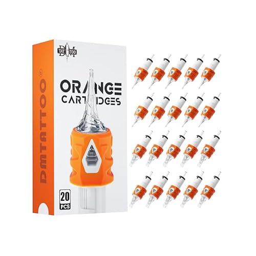 Tattoo Needles 20PCS Disposable Round Liner Cartridges 1203RL Professional Needles for Lining Work Fits Most Tattoo Machines