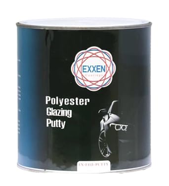 F115 Polyester Soft GlazingFinishing Putty 2 Liter wCream Hardener, Smooth Finish and Easy Sanding