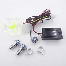 DC 5V LED Thermometer Flow Meter for Water Cooling Liquid Cooler System & 2 Barbs