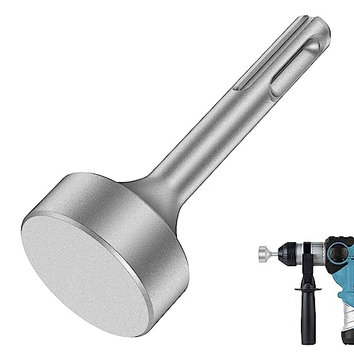 Ground Rod Driver 85mm Heavy Duty Steel Drill Bit Driver Wear Resistant Ground Rod Bits Socket for Rotary Hammer Drill Grounding Rods Flat