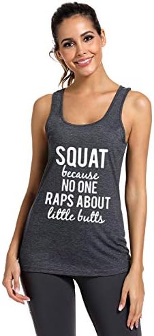 FANNOO Tank Tops for Women-Womens Funny Saying Fitness Workout Racerback Tank Tops Sleeveless Shirts